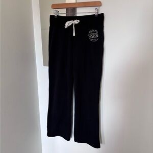 Campus Crew Boot Cut Pants in Black